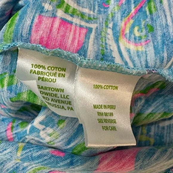 Lilly Pulitzer Etta V Neck Top Sz L like new - Picture 5 of 7